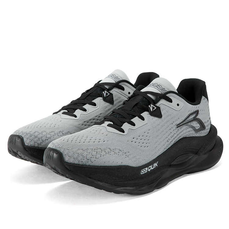 361° Fiery 5 Cushioning, Wear Resistant Low top Running Shoes Men’s Gray Black