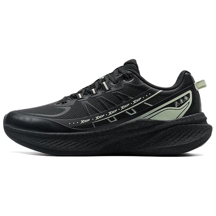 XTEP Slip Resistant Abrasion Resistant Low top Casual Running Shoes Women’s Black Green