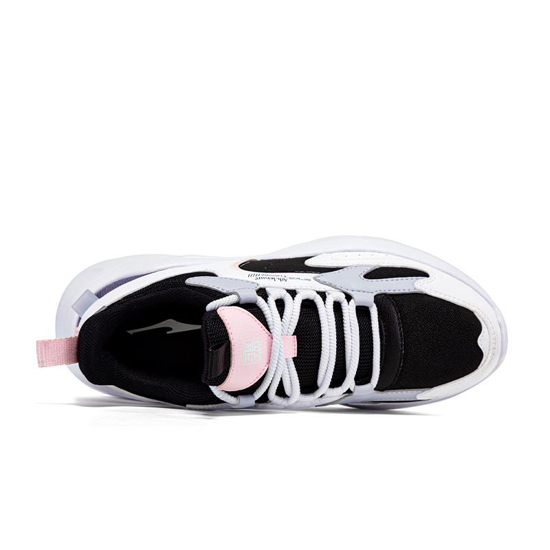 Erke Slip Resistant Cushioning Slip Resistant Cushioning Low top Casual Running Shoes Women’s Black White