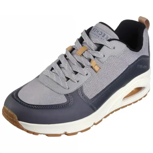 Skechers Uno Comfortable Abrasion Resistant Low top Running Shoes Men's Gray