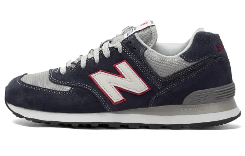 New Balance NB 574 Mesh, Textile Breathable Low top Running Shoes Men's Blue Gray White