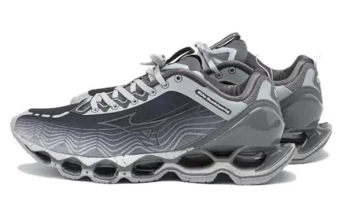 Mizuno White Mountaineering Wave Prophecy X Shoes 'Grey'