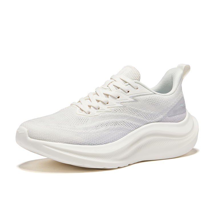 Erke Wind Flight 3.0 Running Shoes Women’s Low Top Microcrystal White Tranquil Purple