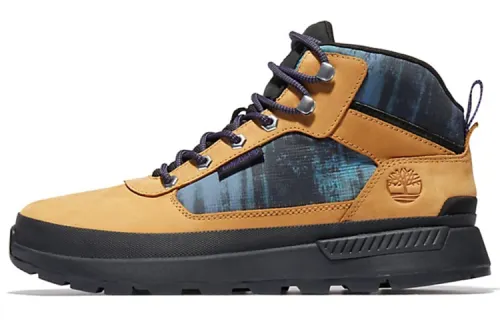 Timberland Field Trekker Chukka Abrasion Resistant Short Outdoor Boots Yellow Blue