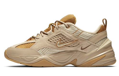 Nike M2K Tekno SP comfortable low-cut dad shoes for men and women, wheat