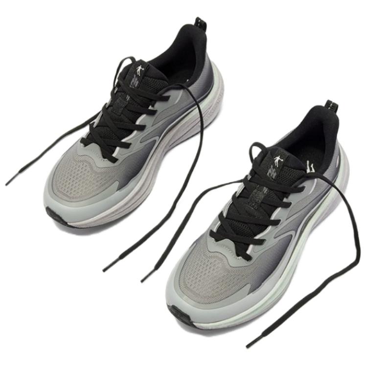 QIAODAN Infinity 7.0 Slip Resistant Cushioning Breathable Low top Casual Running Shoes Women’s Gray Black