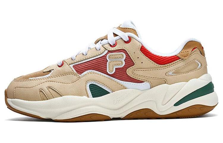 FILA FUSION Flash Synthetic Leather Low top Running Shoes Women’s Wheat Bran