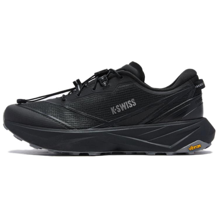 K·SWISS Textile, TPU Low top Running Shoes Men’s Pure Black Gunmetal