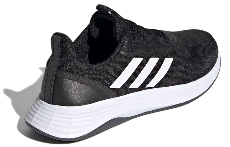 Женские кроссовки adidas Qt Racer Sport (черно-белые) — Чёрный / белый — фото 4