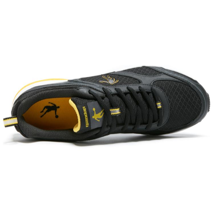 QIAODAN Abrasion Resistant Abrasion Resistant Low top Running Shoes Men’s Black Yellow