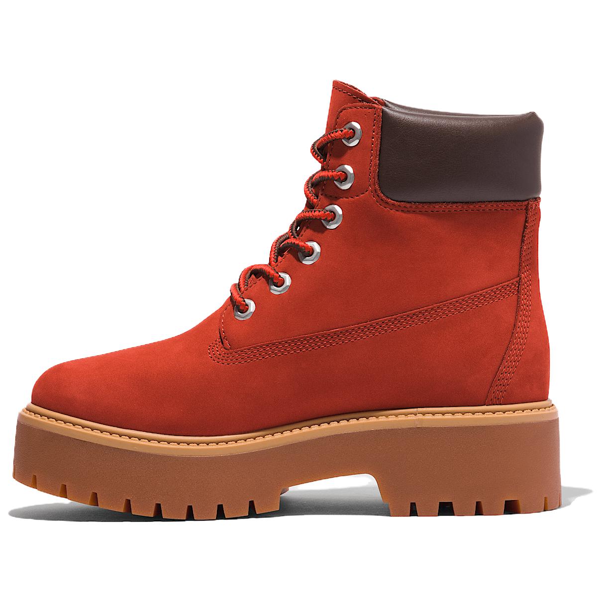 Timberland Stone Street Ankle Boots Women's Red Brown