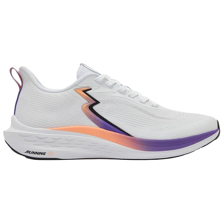 361° Cushioning Slip Resistant Breathable Low top City Commuting Running Shoes Men’s White Fluorescent Butter Peach Red