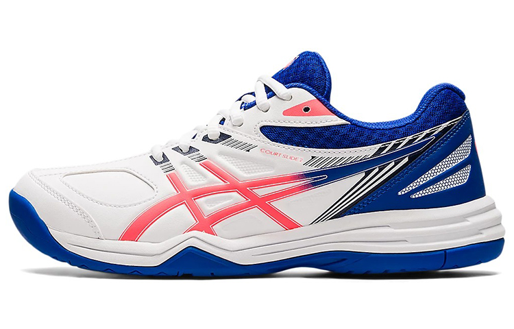 Asics Court Slide 2 Running Shoes Men's White, Blue, Pink, Multicolor