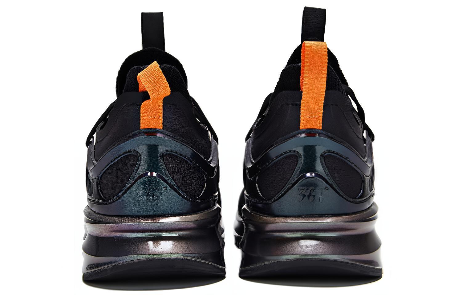 361° Bouncy Rain Screen Comfortable Cushioning Slip Resistant Low top Running Shoes Men’s Black