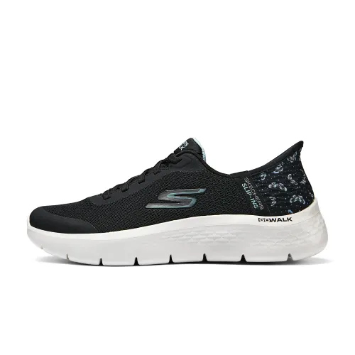 Skechers Go Walk Fle Comfortable Low top Running Shoes Women's Black Green