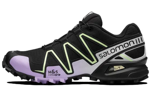 SALOMON CROSS Abrasion Resistant Low top Running Shoes Unisex Black Purple