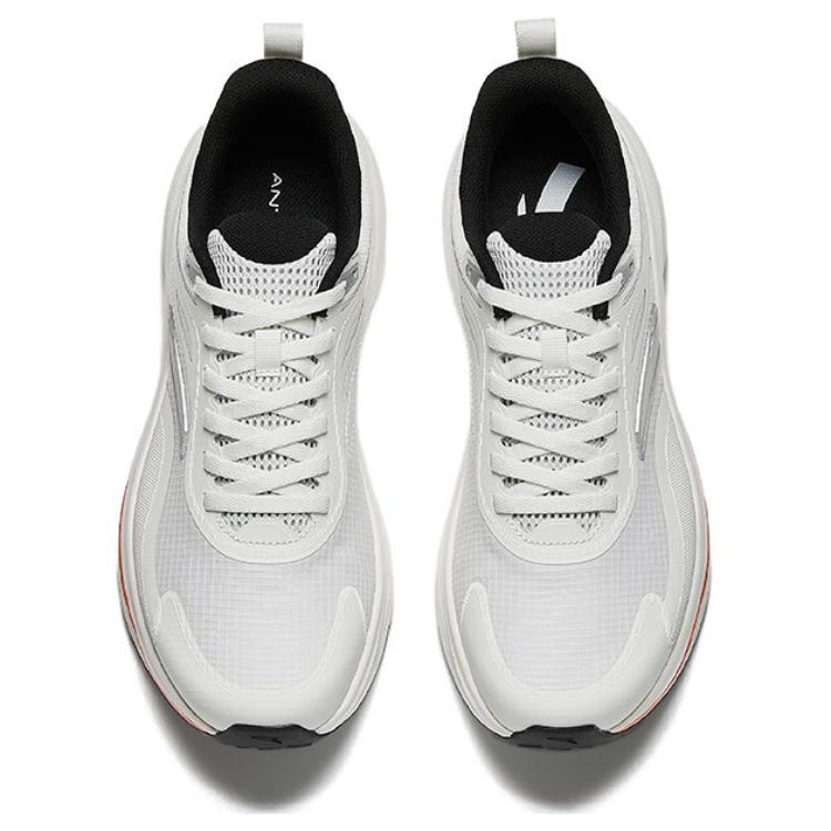 Anta Light Cloud Fabric Non slip Lightweight Low top Running Shoes Men’s Papyrus White