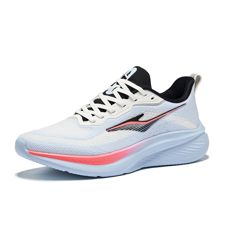 Erke Cushioning Rebound Breathable Low top Running Shoes Men’s Microcrystal White Misty Blue