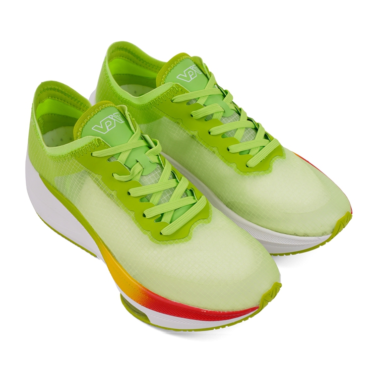 VOIT Cushioning Coverage Rebound Abrasion Resistant Breathable Slip Resistant Low top Running Shoes Men’s Neon Green