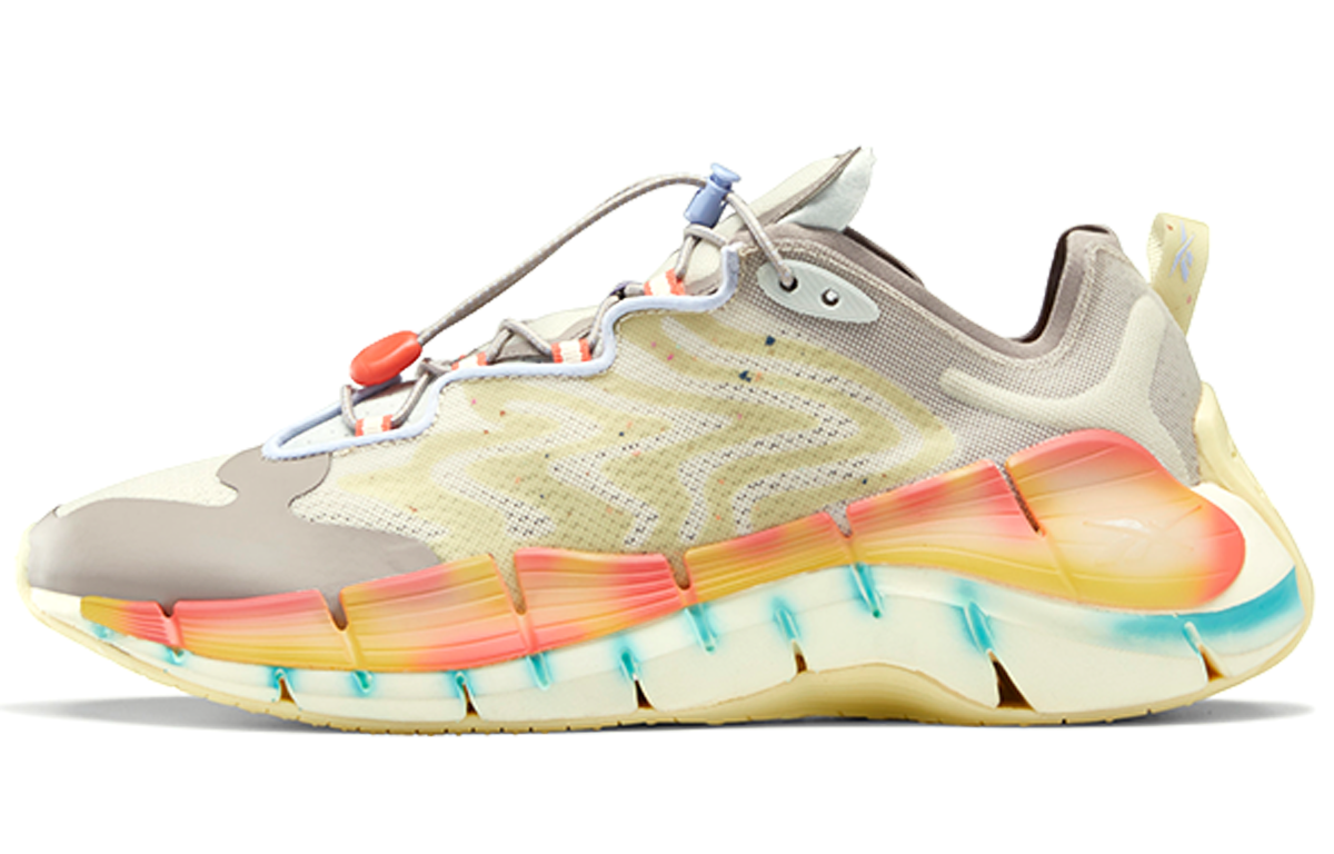 Кроссовки Brain Brain Dead x Reebok Zig Kinetica (бежево-серые)