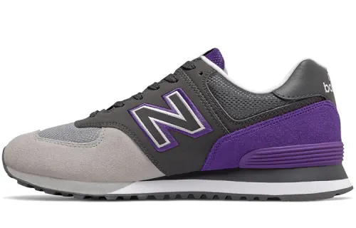 New Balance NB 574 Fabric Low top Running Shoes Unisex Purple Black D Width