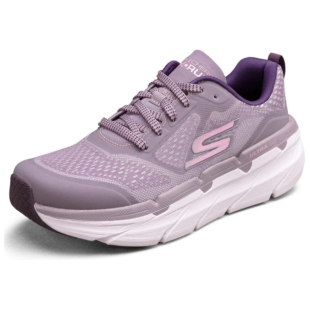 Женские кроссовки Skechers Max Cushioning (фиолетовые) — Фиолетовый — фото 3