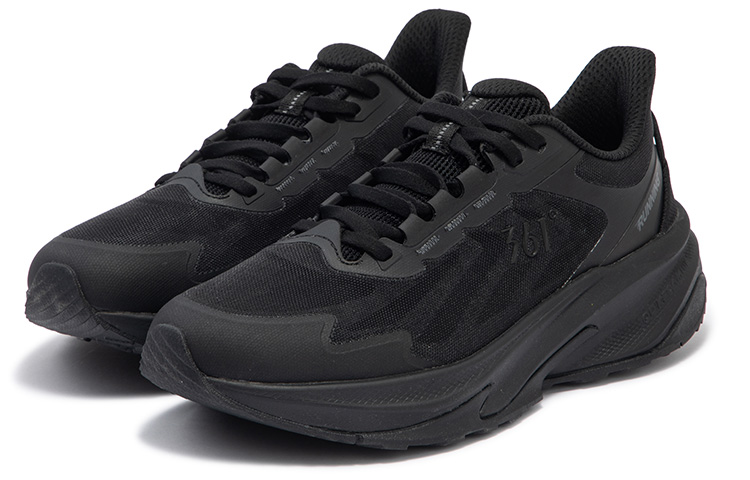 361° Riding Mountain Cushioning Slip Resistant Abrasion Resistant Low top Running Shoes Women’s Black Gray