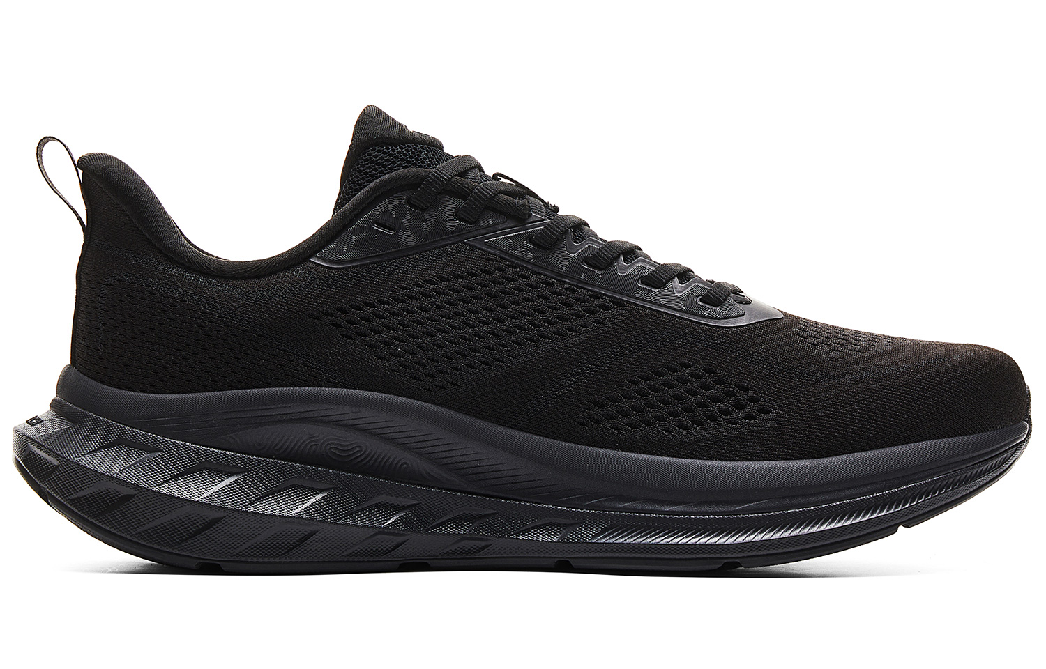 PEAK 24 Hours2.0 Cushioning Slip Resistant Abrasion Resistant Lightweight Rebound Low top Running Shoes Men’s All Black
