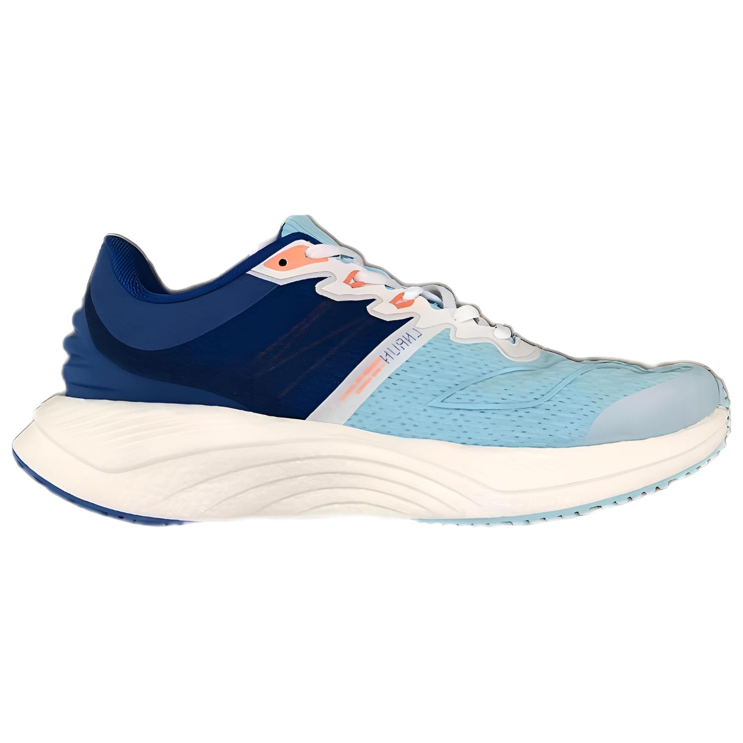 Li Ning Fashion Trend Cushioning Slip Resistant Abrasion Resistant Breathable Low top Running Shoes Men’s Blue White