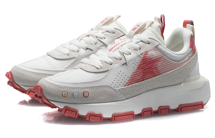 Li Ning Cushioning Low top Running Shoes Women’s White Red