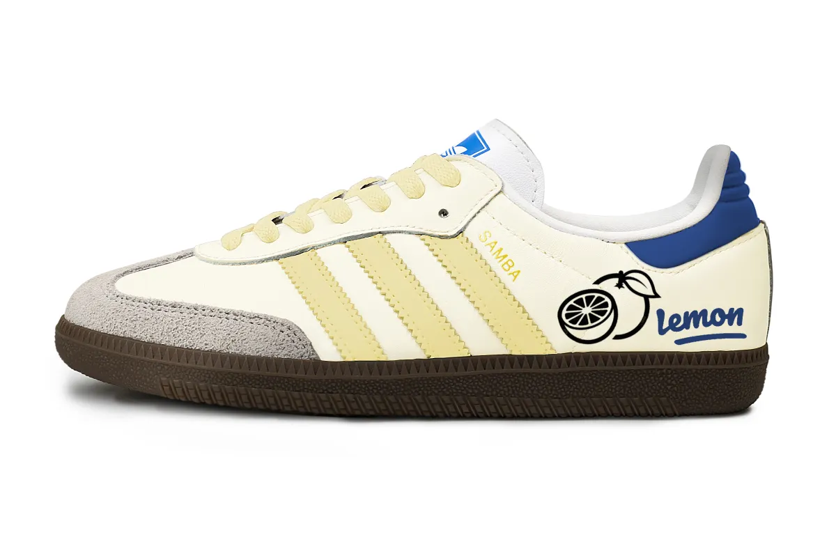 Adidas Originals SAMBA OG Leisure Time Slip Resistant Abrasion Resistant Low top Skateboard Shoes Unisex Yellow