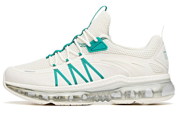 Anta Nasa Seeed Full Length Air Cushion Cushioning, Wear Resistant Low top Running Shoes Men's White Green