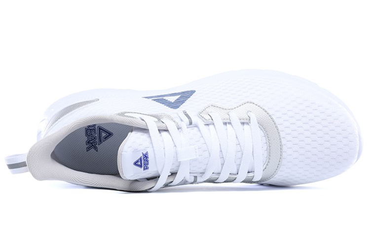 PEAK Slip Resistant Abrasion Resistant Low top Running Shoes Men’s White Blue
