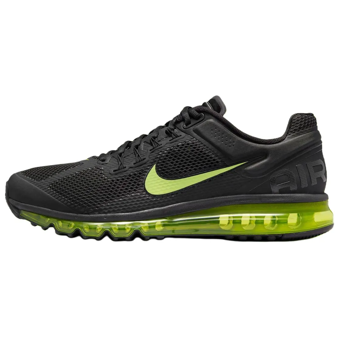 Nike Air Max 2013 Fabric Breathable Support Breathable Support Low top Running Shoes Unisex Black