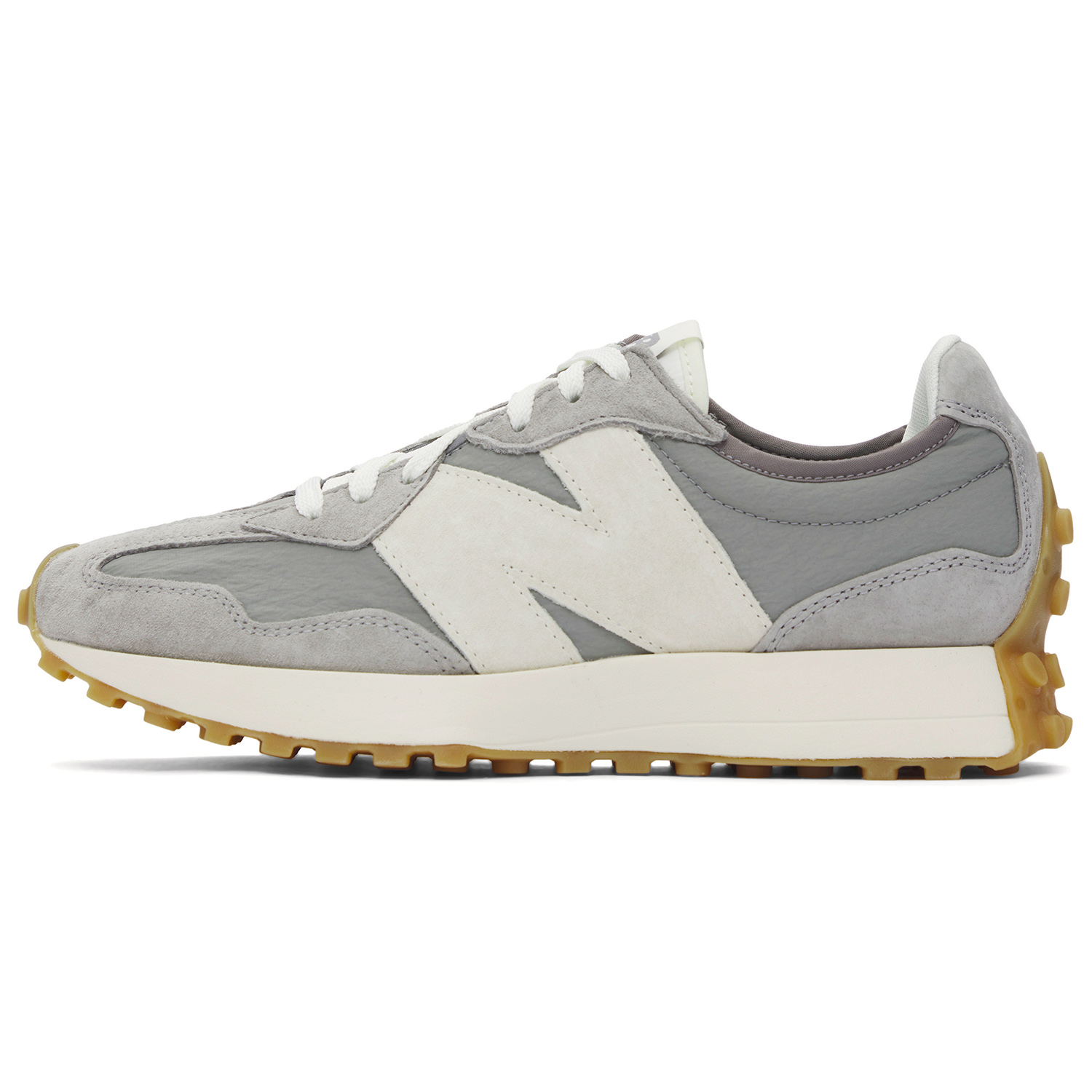New Balance NB 327 retro wear-resistant and breathable low-top running shoes for men and women, gray