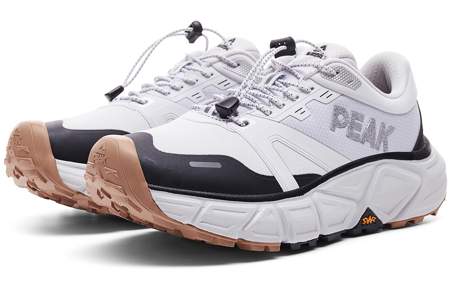 PEAK Cushioning Coverage Abrasion Resistant Slip Resistant Low top Running Shoes Men’s Gray Black