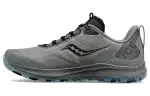 Saucony Peregrine 12 Abrasion Resistant Breathable Low top Running Shoes Women's Gray