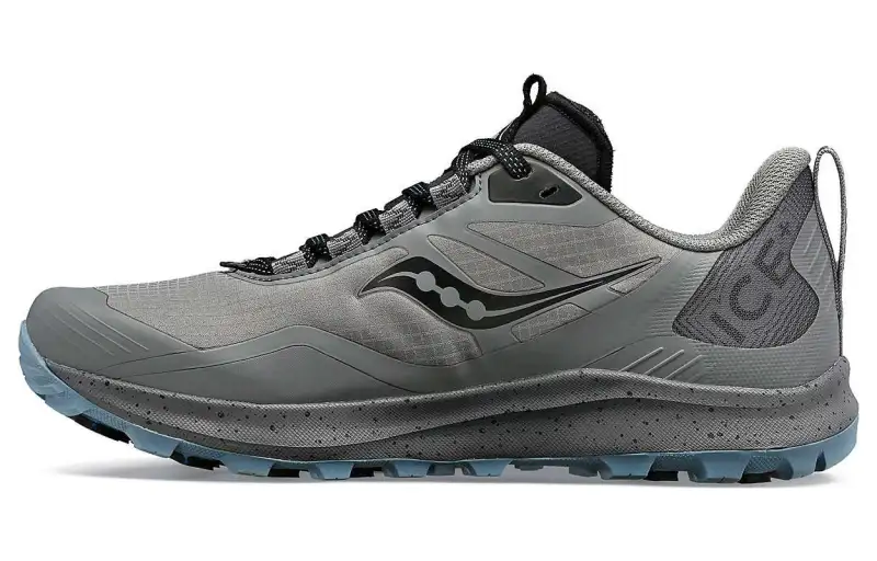 Saucony Peregrine 12 Abrasion Resistant Breathable Low top Running Shoes Women's Gray