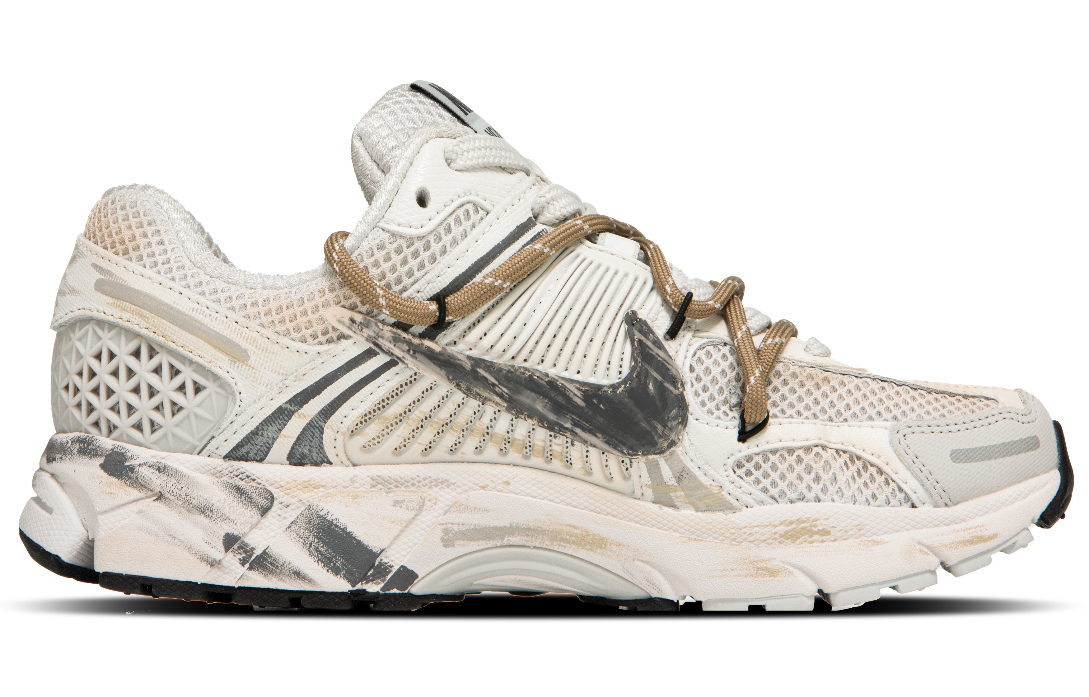 Nike Zoom Vomero 5 Non slip Lightweight Low top Running Shoes Unisex White Brown Gray