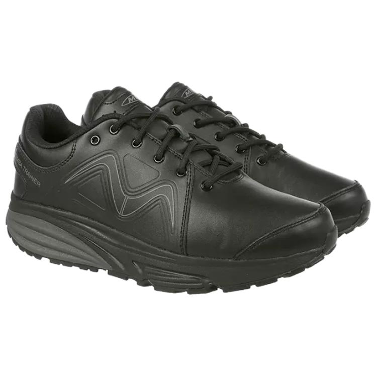 MBT Cushioning Abrasion Resistant Cushioning, Wear Resistant Low top Running Shoes Men’s Black Wide Fit