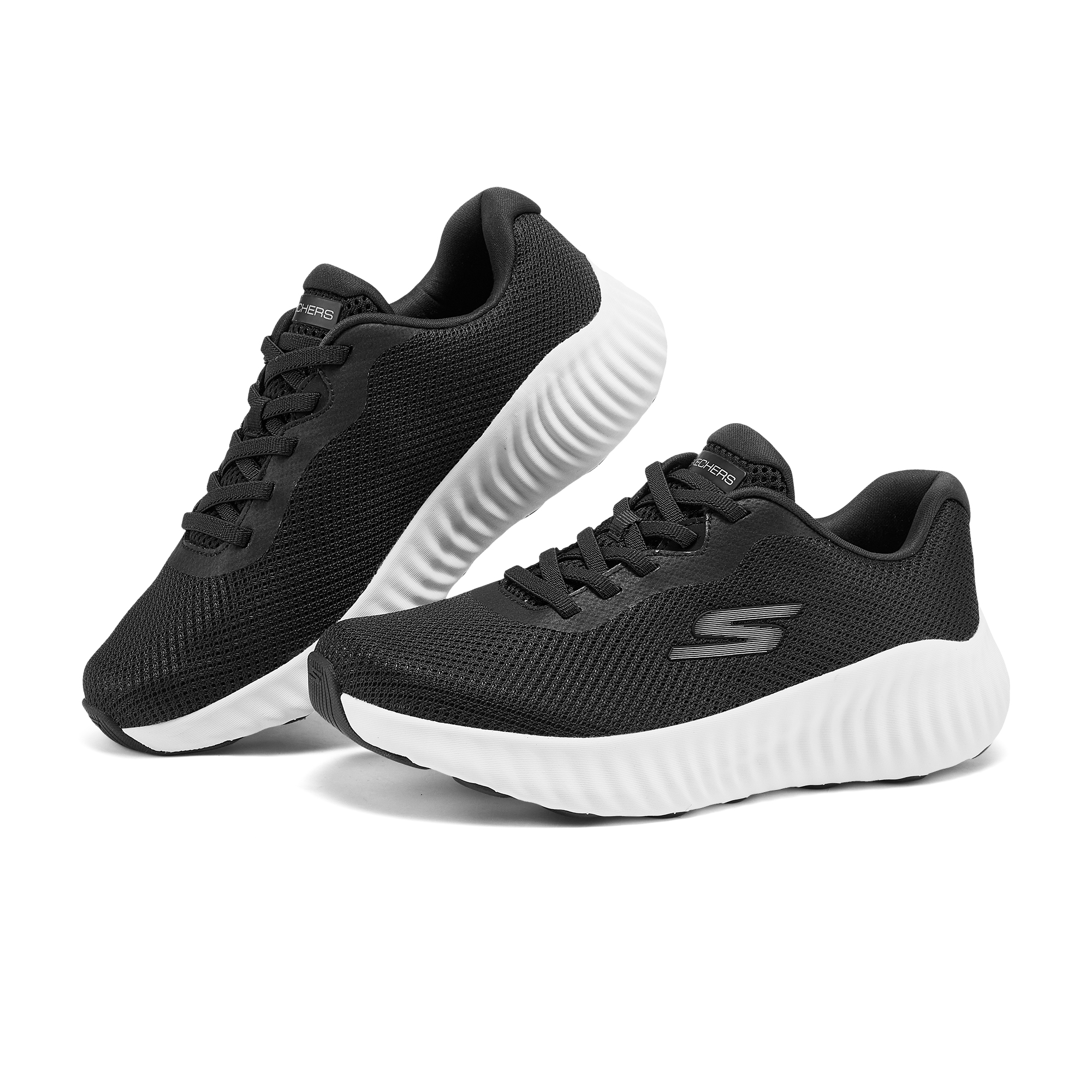 Skechers GO RUN NOW Fabric Low top Casual Running Shoes Women’s Black