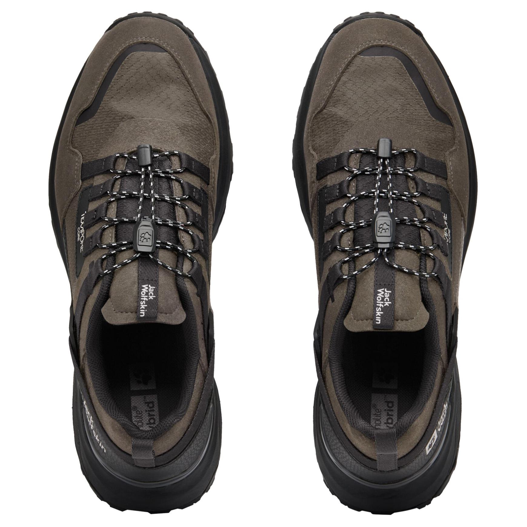 Jack Wolfskin Abrasion Resistant Waterproof Wear resistant And Waterproof Low top Outdoor Shoes Men’s Black Umber