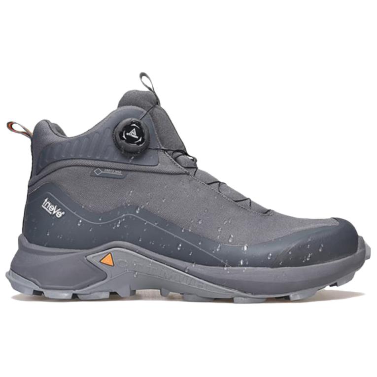 HUMTTO Casual Cushioning Slip Resistant Cushioning Slip Resistant High top Outdoor Shoes Men’s Gray Black