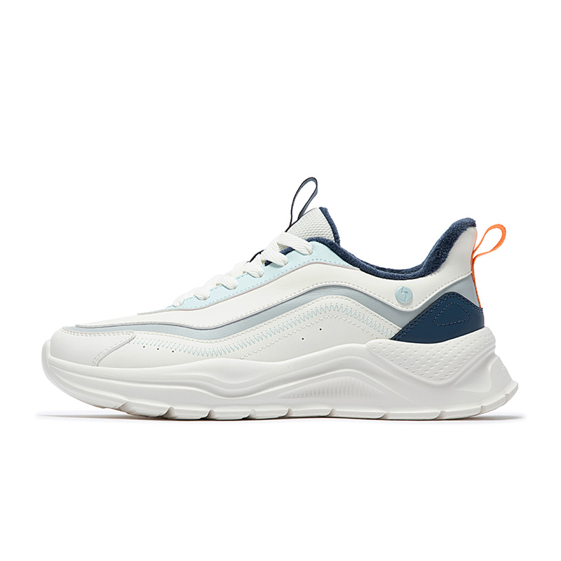 361° Cushioning Abrasion Resistant Cushioning, Wear Resistant Low top Running Shoes Men’s White Blue