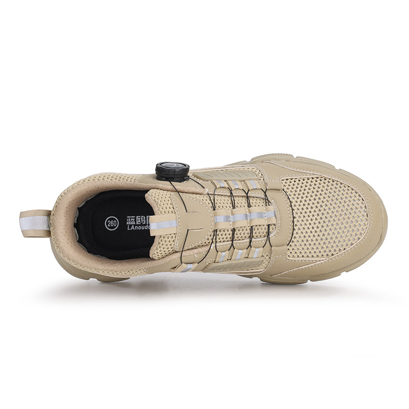 LANOUDUN Abrasion Resistant, Breathable, Impact Resistant Low top Outdoor Shoes Unisex Khaki