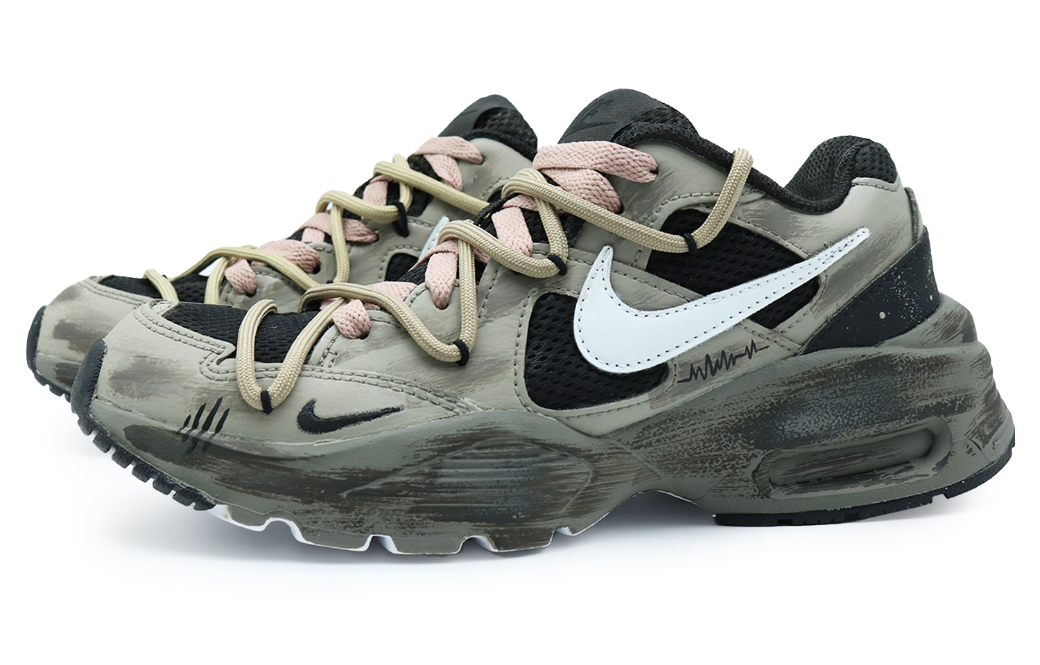Nike Air Max Fusion Slip Resistant, Abrasion Resistant, Lightweight Low top Running Shoes Women’s Brown