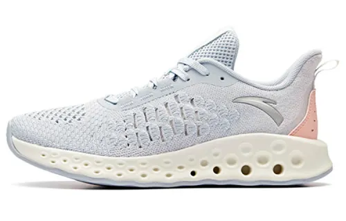 Anta Cushioning Slip Resistant Abrasion Resistant Breathable Low top Running Shoes Women's Oxygen Blue