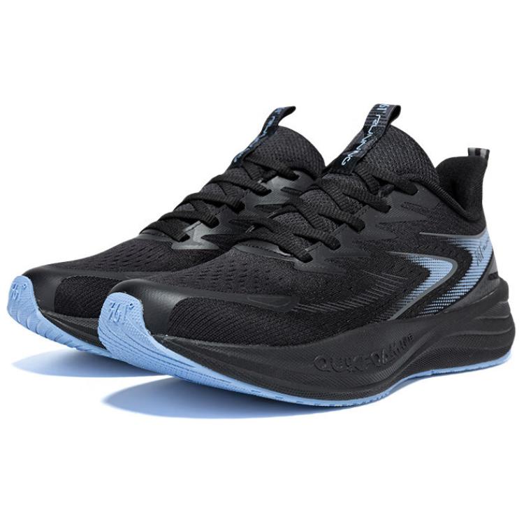 361° Surge Float 1.0 Jacquard Low top Casual Sprint Running Shoes Men’s Black Blue
