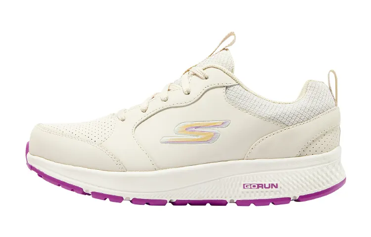 Skechers Go Run Consistent Comfortable Fabric Breathable Low top Running Shoes Women's White