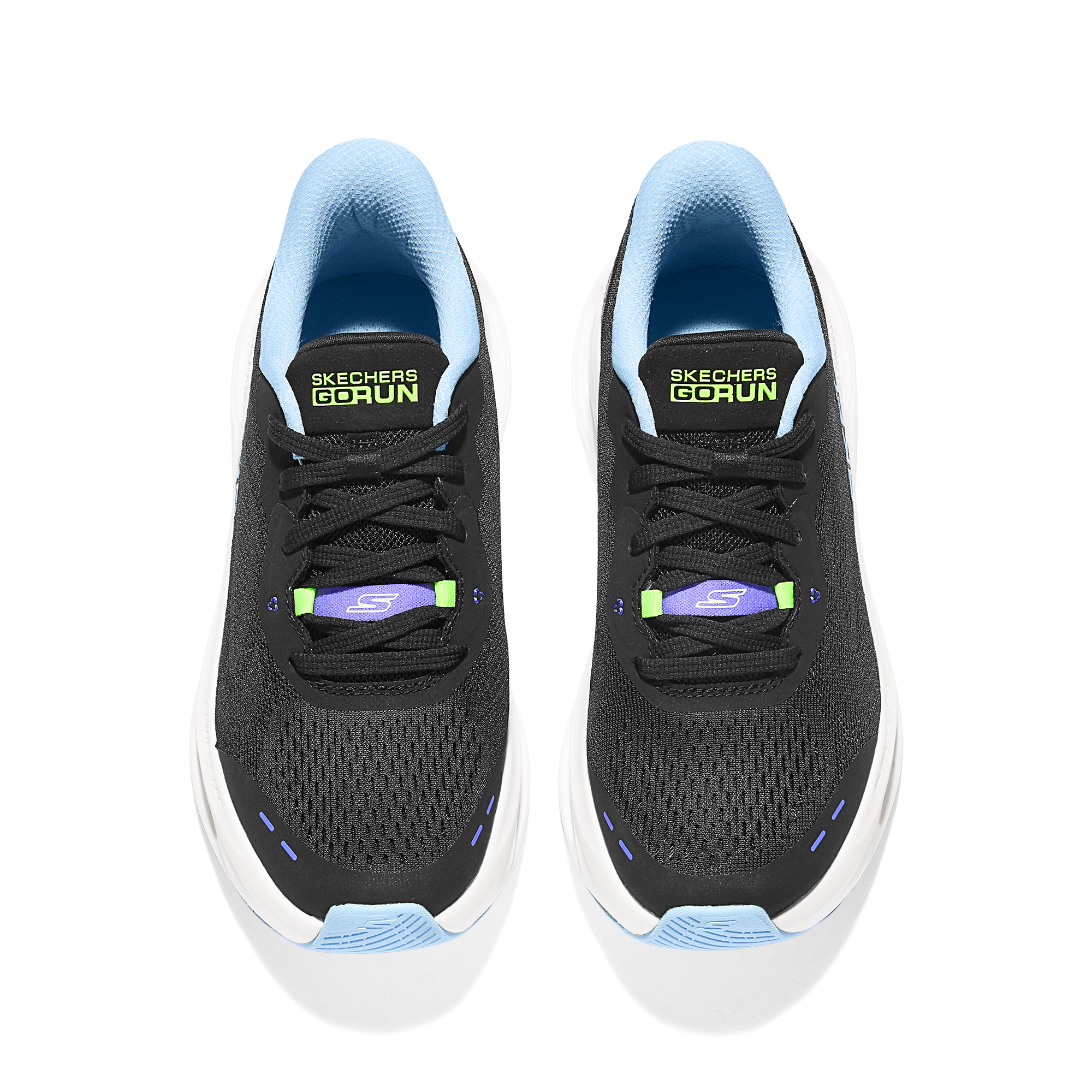 Skechers Breathable Lightweight Support Cushioning Balance Anti Rollover Low top Casual Running Shoes Women’s Black
